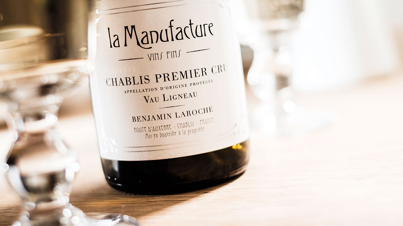 Benjamin Laroche Chablis 1er Cru Vau Ligneau 2022 bottle